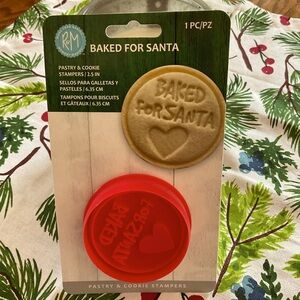 New - R&M Baked For Santa Pastry & Cookie Stamper